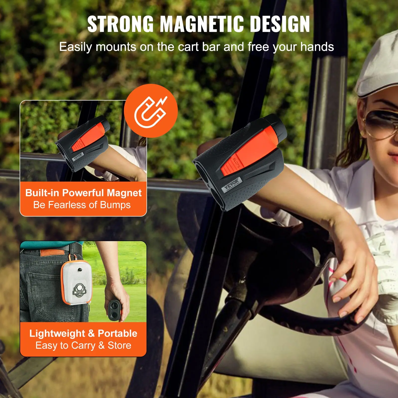 VEVOR Magnetic Golf Rangefinder