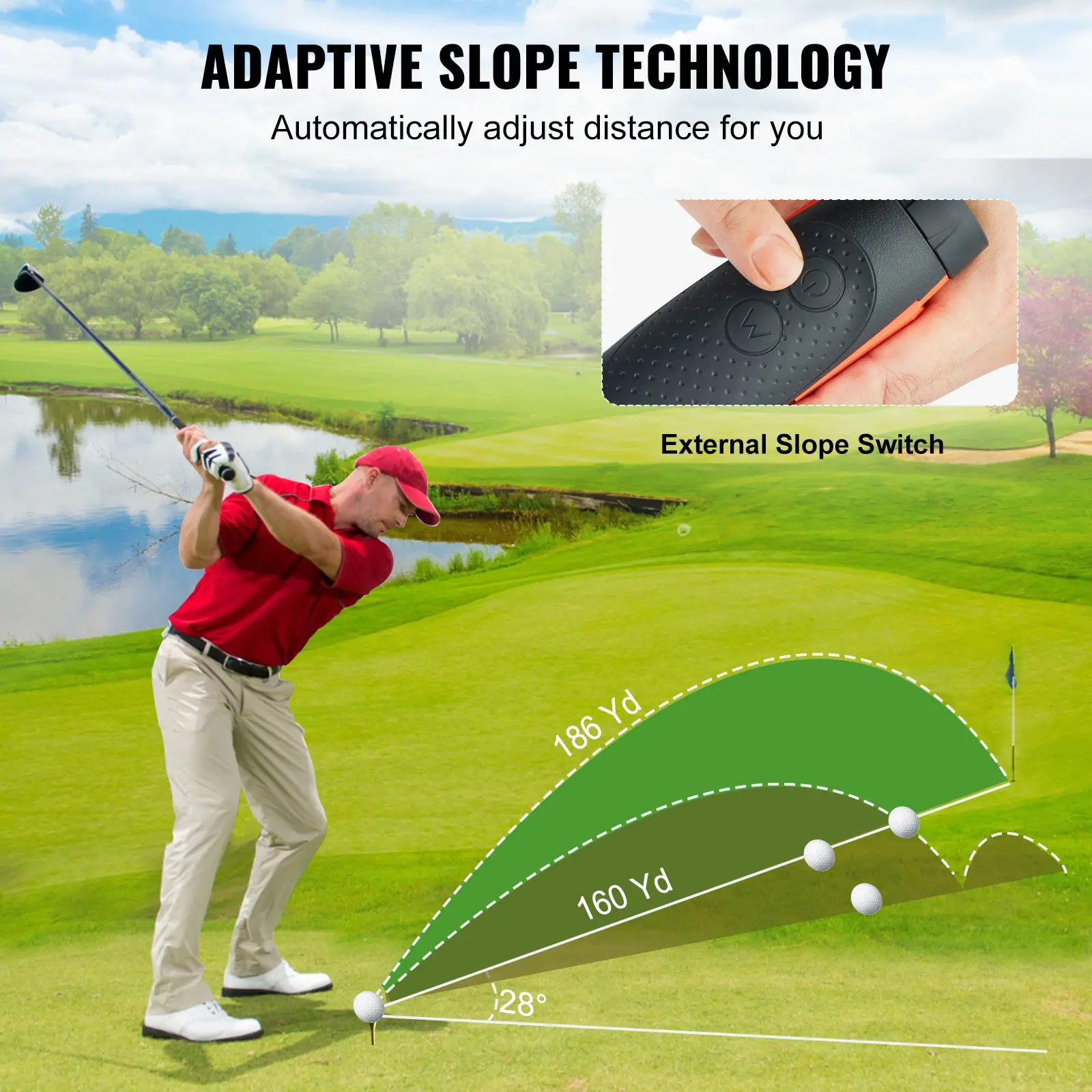 VEVOR Magnetic Golf Rangefinder - Image 8