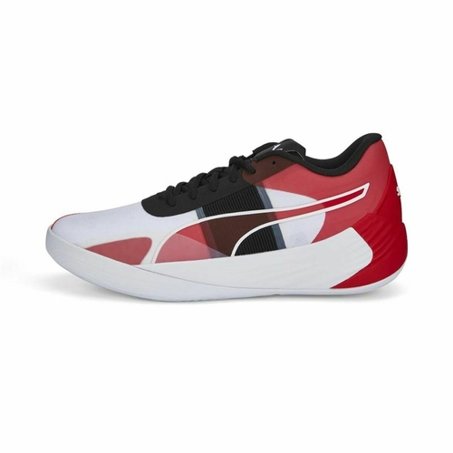 Basketball Shoes for Adults Puma Fusion Nitro Team White Men - Image 3