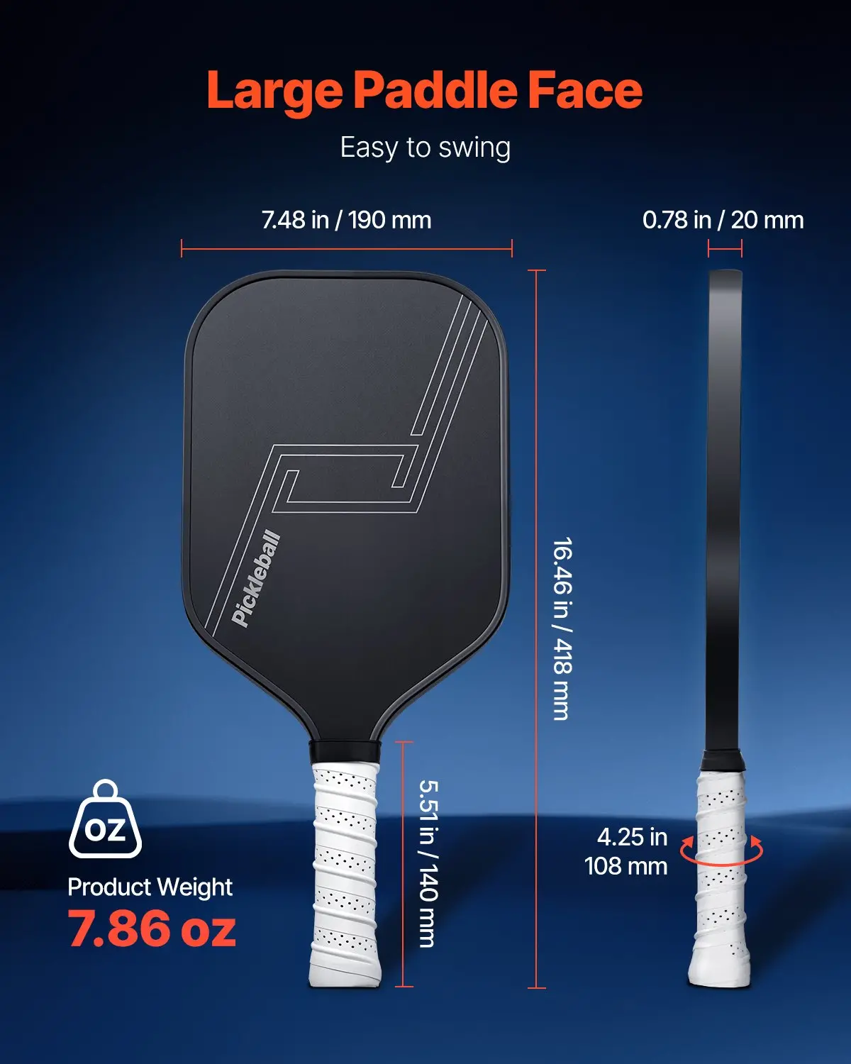 VEVOR Pickleball Paddle Professional Pickleball Paddle with Increased Power - Image 4