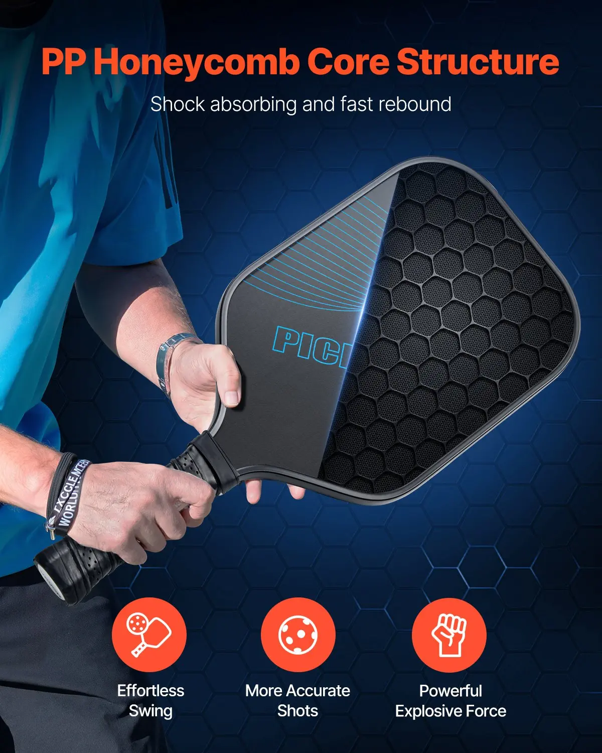 VEVOR Pickleball Paddle Honeycomb Core Professional - Image 2